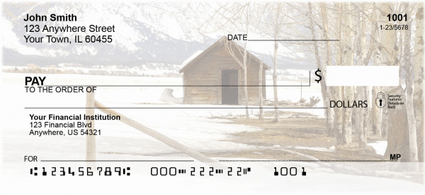Mountain Cabin Personal Checks | QBP-51