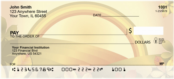 Golden Rainbows Personal Checks | QBP-58