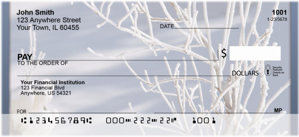 Winter Frost Personal Checks | QBP-81