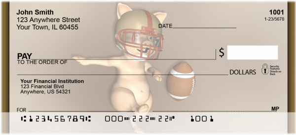 Football Pigs Personal Checks | QBQ-13