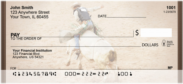 Bull Riders Personal Checks | QBQ-42