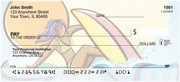 Catching The Wave Personal Checks | QBQ-50