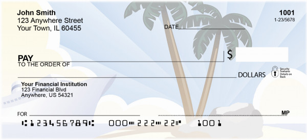 Cruise To Paradise Personal Checks | QBQ-63