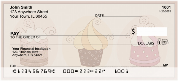 Grandmas Cupcakes Personal Checks | QBR-47