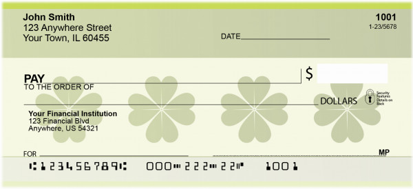 Lucky Clover Personal Checks | QBR-70