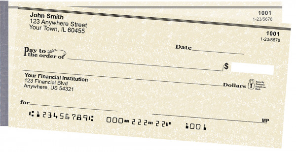 Parchment Side Tear Personal Checks | STVAL-015