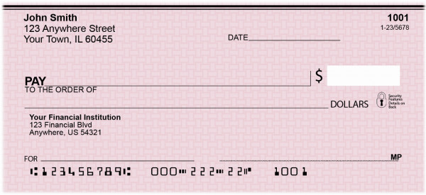 Pink Safety Personal Checks | VAL-026