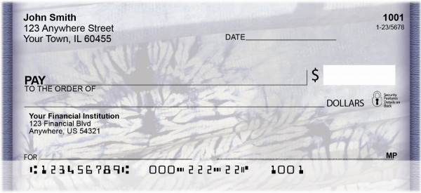 Retro Tie Dye Personal Checks | ZABS-15