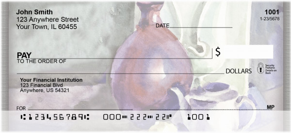 Abstract Vases Personal Checks | ZABS-44