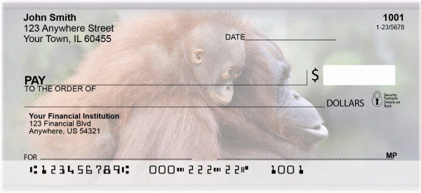 Baby Monkeys Personal Checks | ZANJ-47