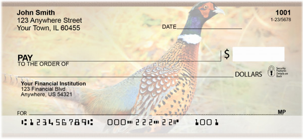 Pheasants Personal Checks | ZANJ-56
