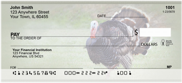 Turkey Treasures Personal Checks | ZANJ-82