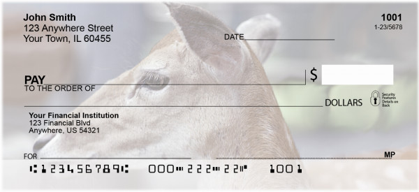 Deer Closeups Personal Checks | ZANK-31
