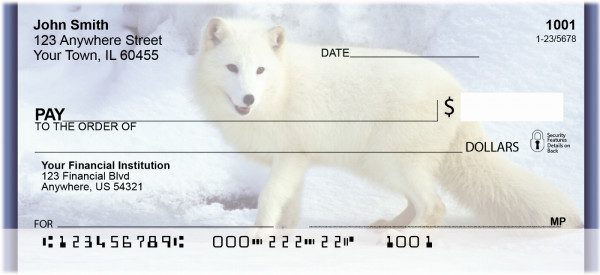 Fox In Winter Personal Checks | ZANK-38