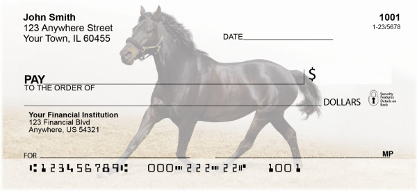 Black Stallions Personal Checks | ZANK-52
