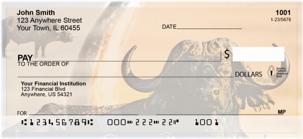 Water Buffalo Personal Checks | ZANK-59