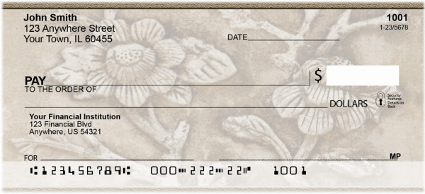 Asian Carvings Personal Checks | ZASI-03