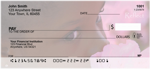 Slow Down To Smell The Roses Personal Checks | ZFAM-03