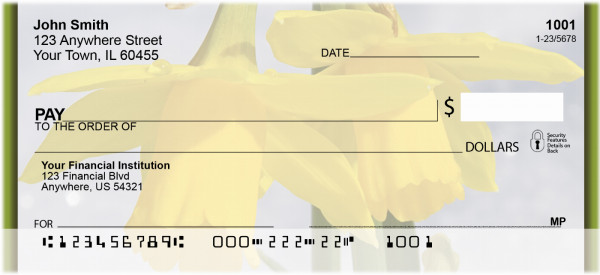 Daffodils First To Bloom Personal Checks | ZFLO-13