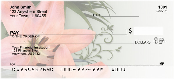 Day Lilies Delight Personal Checks | ZFLO-25