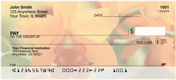 Tropical Orchids Personal Checks | ZFLO-34