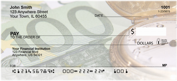 Time is Money Personal Checks | ZFUN-04