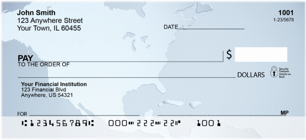 Maps Of All Colors Personal Checks | ZFUN-24