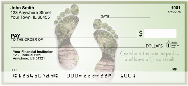 Leave A Green Trail Personal Checks | ZFUN-50