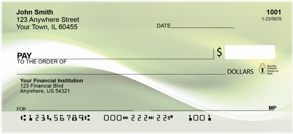 Sea of Green Personal Checks | ZGEO-37