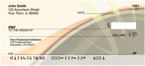 Melting Colors Personal Checks | ZGEO-40