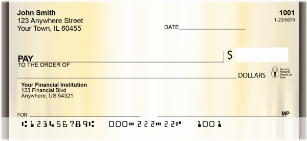 Black Gold Personal Checks | ZGEO-48