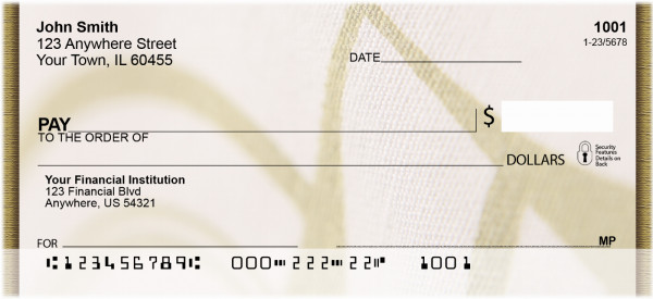 Asian Weave Personal Checks | ZGEO-76