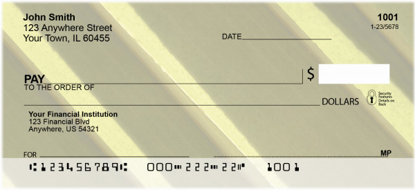 Abstract Black Gold Personal Checks 2 | ZGEO-80