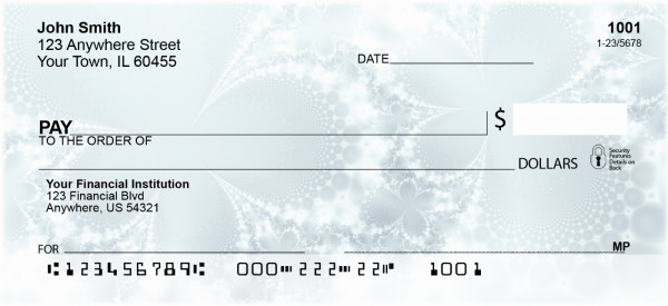 Icy Abstracts Personal Checks | ZGEO-88