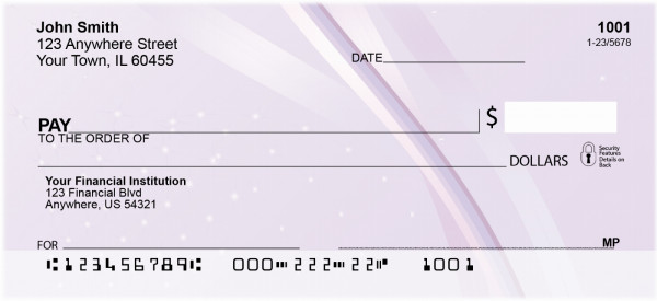 Lavender Crush Personal Checks | ZGEO-93