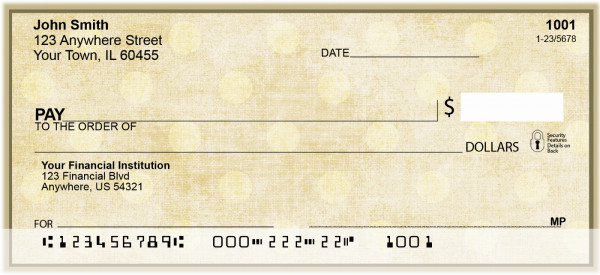 Vintage Dots Personal Checks | ZGEP-01