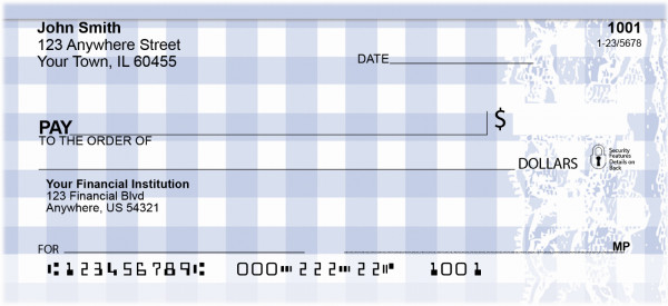Country Kitchen Tablecoth Personal Checks | ZGEP-04