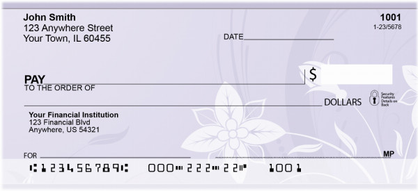 Lotus Blooms Personal Checks | ZGEP-06