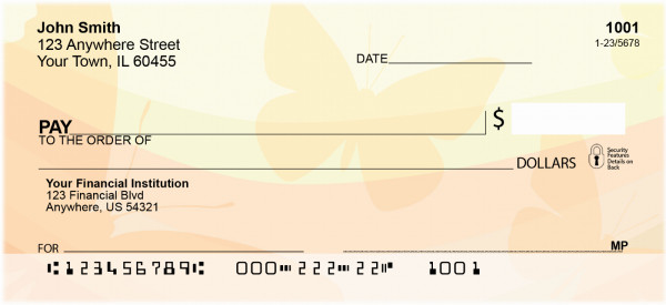Rainbow Of Butterflies Personal Checks | ZGEP-14