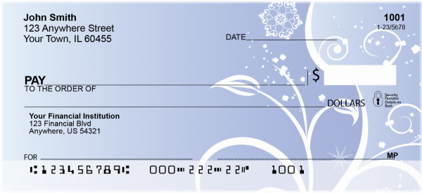 Icy Blue Personal Checks | ZGEP-28