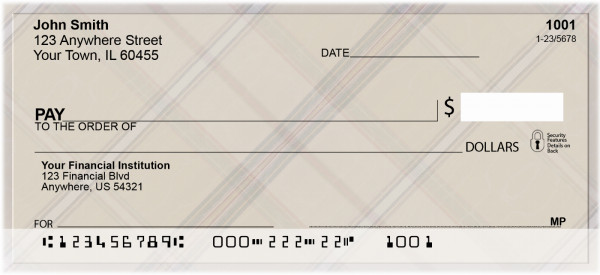 Soft Plaids Personal Checks | ZGEP-32
