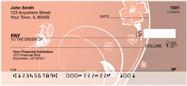 Floral Romance Personal Checks | ZGEP-40