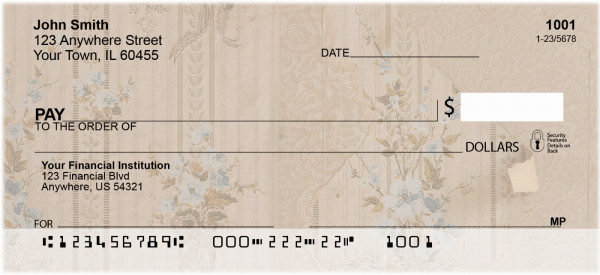 Victorian Vintage Paper Personal Checks | ZGEP-46