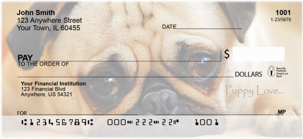 Puppy Love Personal Checks | ZLOV-08