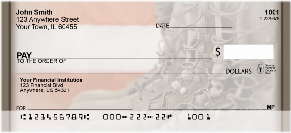 Boots On The Ground Personal Checks | ZMIL-07