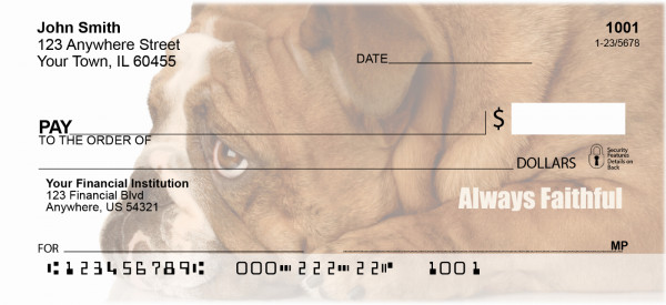 Bulldogs With Marine Attitude Personal Checks | ZMIL-32