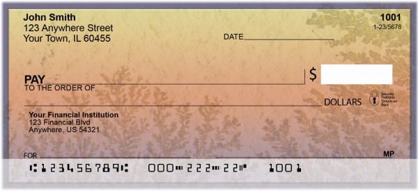 Fern Fossils Personal Checks | ZNAT-44