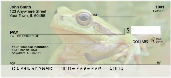 Fern Frogs Personal Checks | ZNAT-45