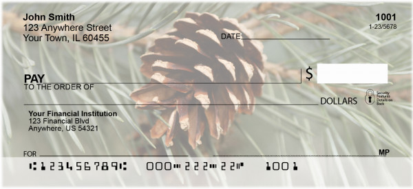 Pinecones Personal Checks | ZNAT-54