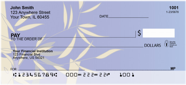 Bamboo Blues Personal Checks | ZNAT-55